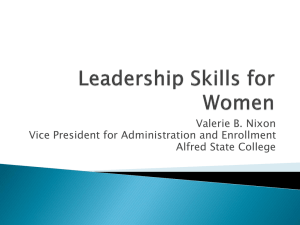 Leadership Skills for Women