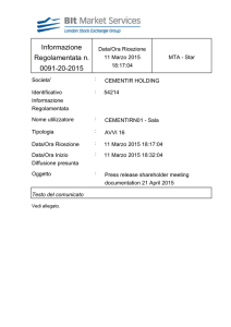 Informazione Regolamentata n. 0091-20-2015