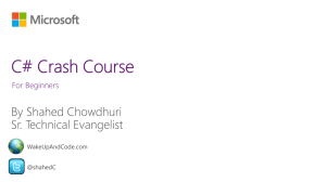 ms-CSharpCrashCourse-ShahedChowdhuri