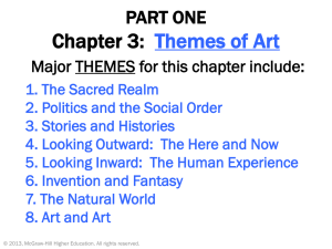 PART ONE Chapter 3: Themes of Art