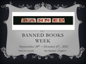 PowerPoint: Banned Books Week