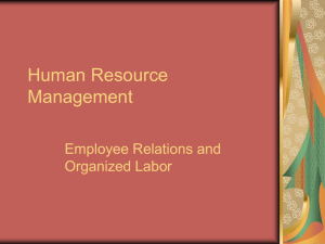 Human Resource Management