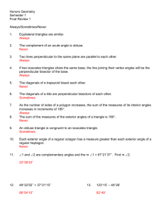 Honors Geometry