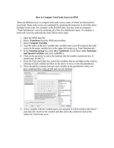 How to Compute Total Scale Scores in SPSS