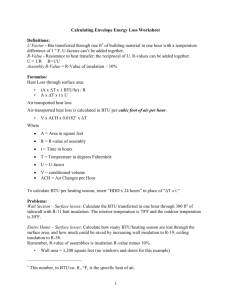 Calculating Envelope Energy Loss Worksheet