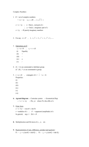 Complex Numbers