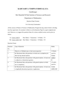 Question paper format - Kadi Sarva VishwaVidyalaya