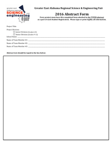 Greater East Alabama Regional Science & Engineering Fair 2016