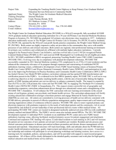 Project Title: Expanding the Teaching Health Center Highway to