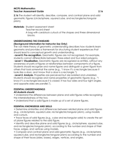 MCPS Mathematics Teacher Assessment Guide 2.16 2.16 The