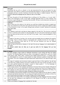 AQA GCSE Pupil Markscheme and Targets