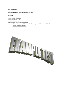 Example Biological Level of Analysis Test