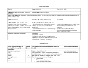 3D objects lesson 2