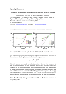 Supporting Information for Optimization of thermoelectric