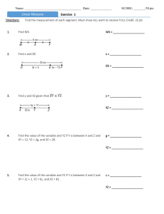 Linear Measure