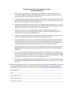 EE Parent Contract - Rockwall High School Library