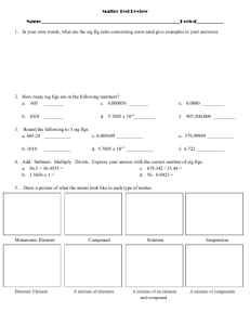 Matter Test Review