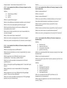 Study Guide for Summative Assessment