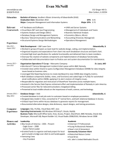 Resume Word File - Southern Illinois University Edwardsville