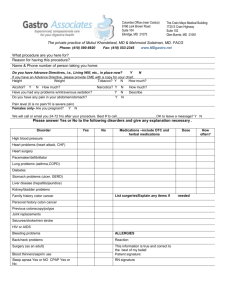 Medical History Form 2