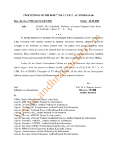 RC:279 Deletion of certain Chapters/Topics from the Textbooks