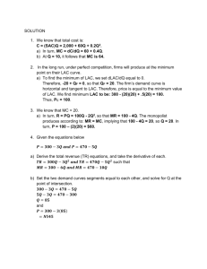 SOLUTION TO QUANTITATIVE ANALYSIS