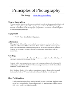 Principles of Photography