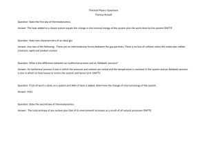 Thermal Physics Questions & Concept Map - PAC