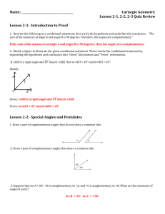 2.1, 2.2, 2.3 Quiz Review ANSWER KEY