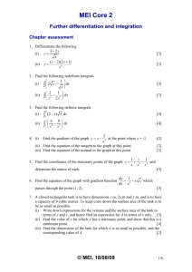 Further differentiation and integration