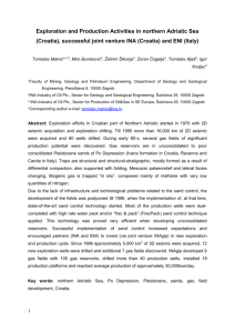 Depositional Conditions During Pliocene and Pleistocene in