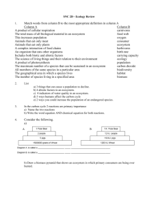 2D Ecology Review