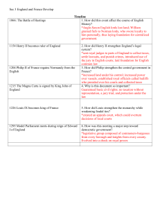 Sec 3 England and France Develop