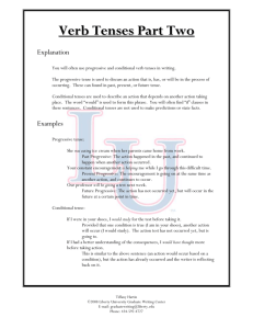 Verb Tenses 2 - Liberty University