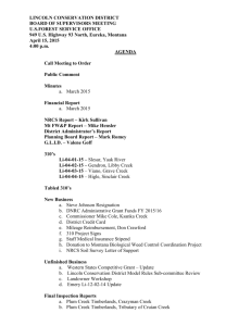 agenda - Lincoln Conservation District