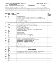 RKNUWC 1999-2000 2 MM Teaching Sequence