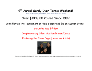 9th Annual Sandy Dyer Tennis Weekend