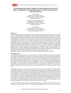 A Randomized Rounding Approach for Optimization of Test