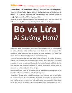 Audio Story: The Bull and the Donkey - Bò và lừa