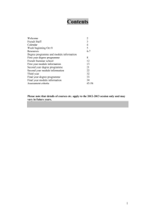 French handbook - University of Leicester