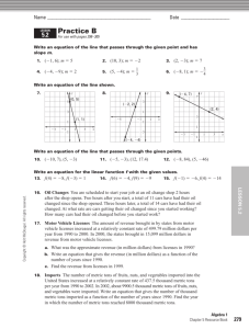 Algebra 1: Chapter Resource Book