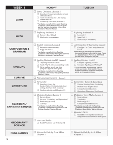 Sample Lesson Plans