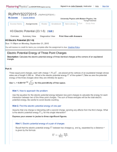 MasteringPhysics: Print View with Answers