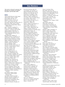 New Members - The Electrochemical Society