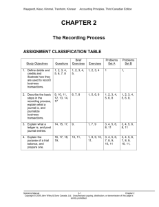 Accounting Principles, Third Canadian Edition