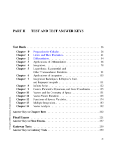 PART II TEST AND TEST ANSWER KEYS Test Bank