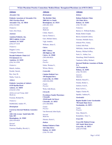 NCQA Physician Practice Connections Medical Home