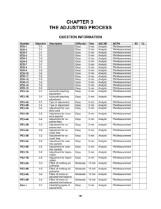 chapter 3 the adjusting process