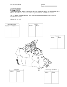 Canadian Biomes