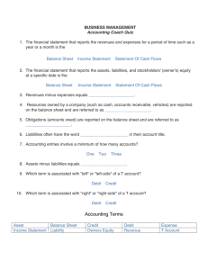 Accounting coach quiz